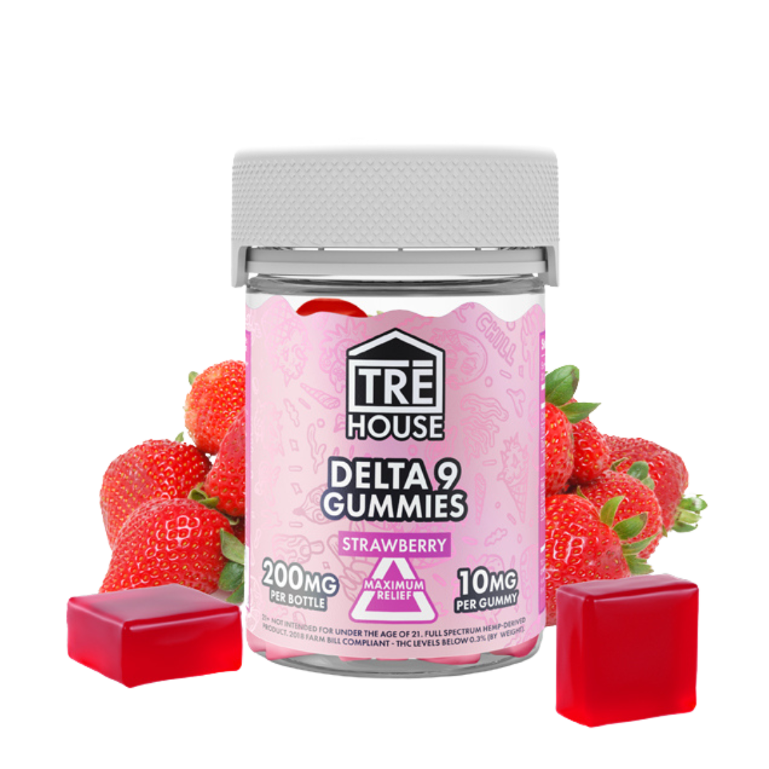 Tre House Delta 9 Gummies Edibles Tre House Strawberry  