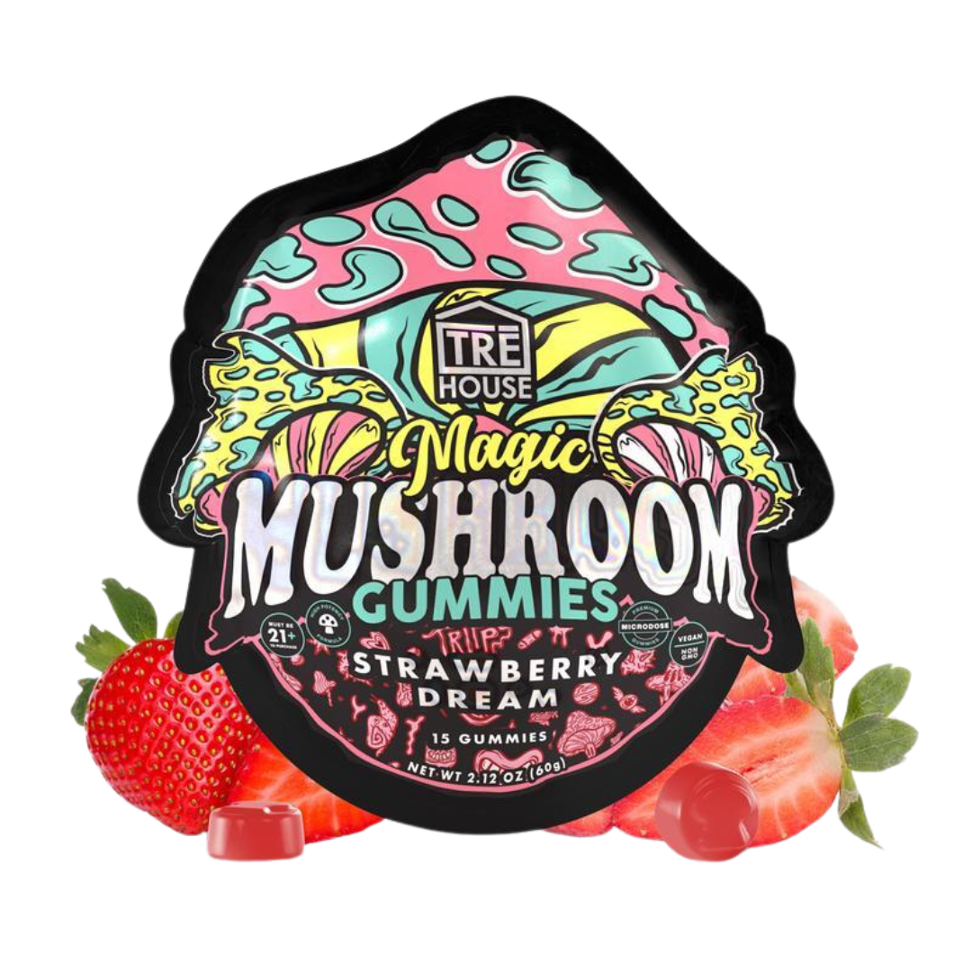 Tre House Magic Mushroom Gummies Edibles Tre House Strawberry Dream  