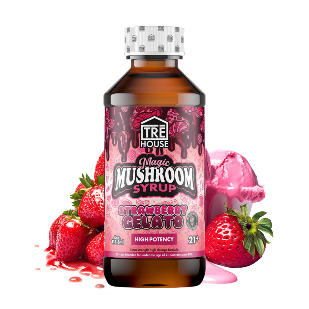 Tre House Magic Mushroom Syrup Edibles Tre House Strawberry  