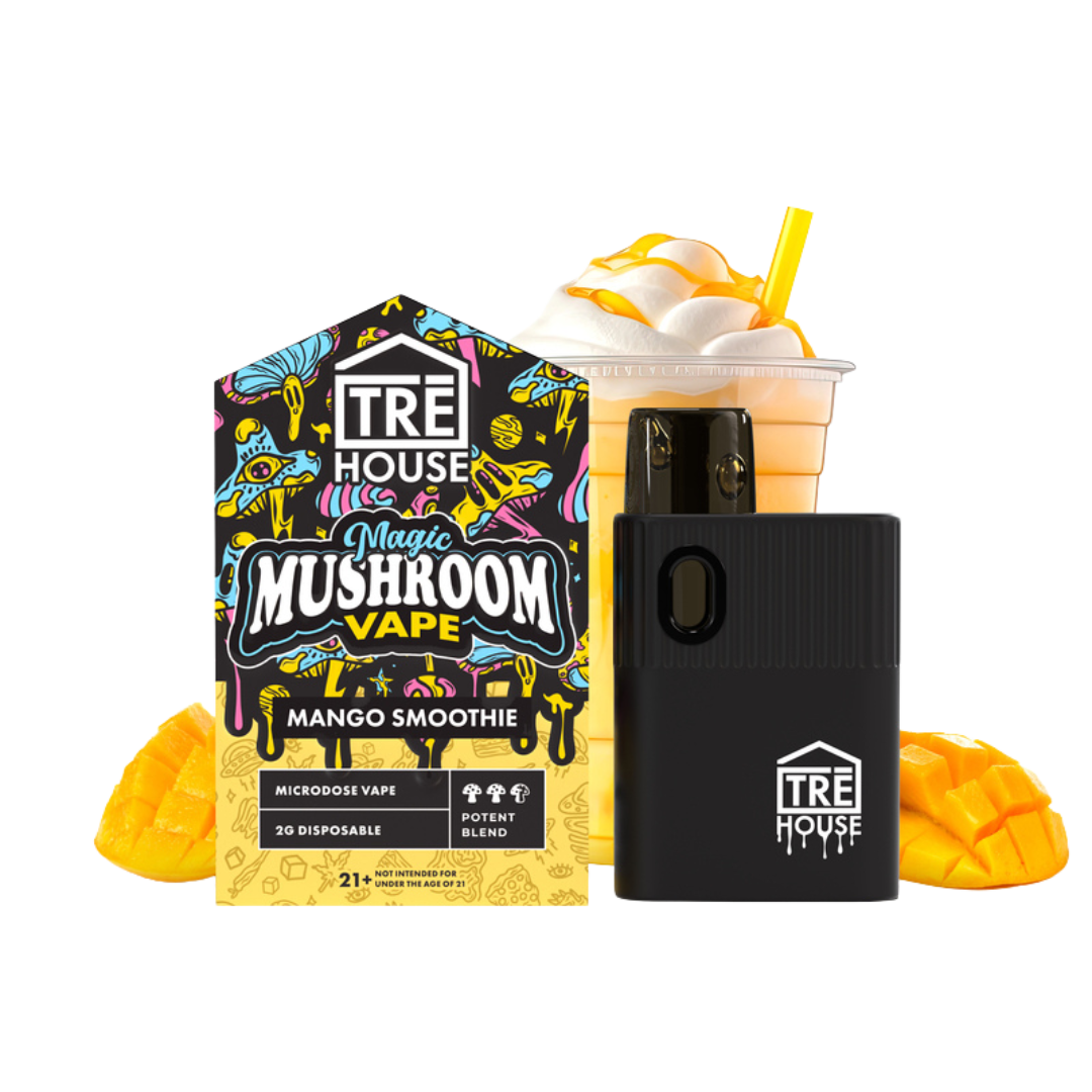 Tre House Microdose Magic Mushroom Vape Pen Vape Tre House Mango Smoothie  