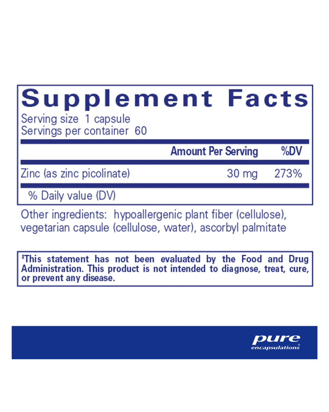 Zinc 30 — 60 Capsules Have A Nice Day