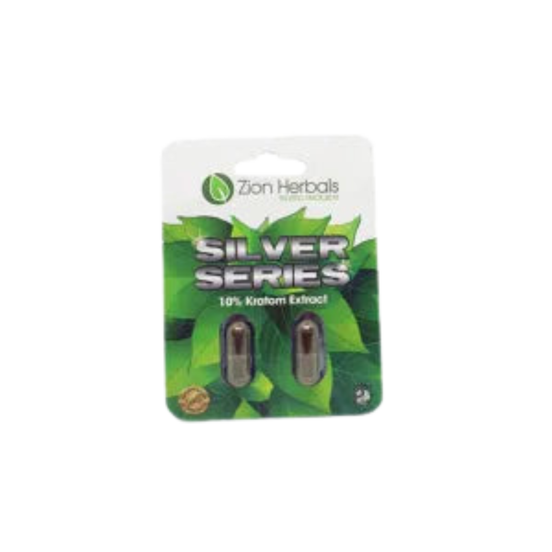 Zion Herbals Kratom Extract Capsules Kratom Zion Herbals Silver Series 2 Count 