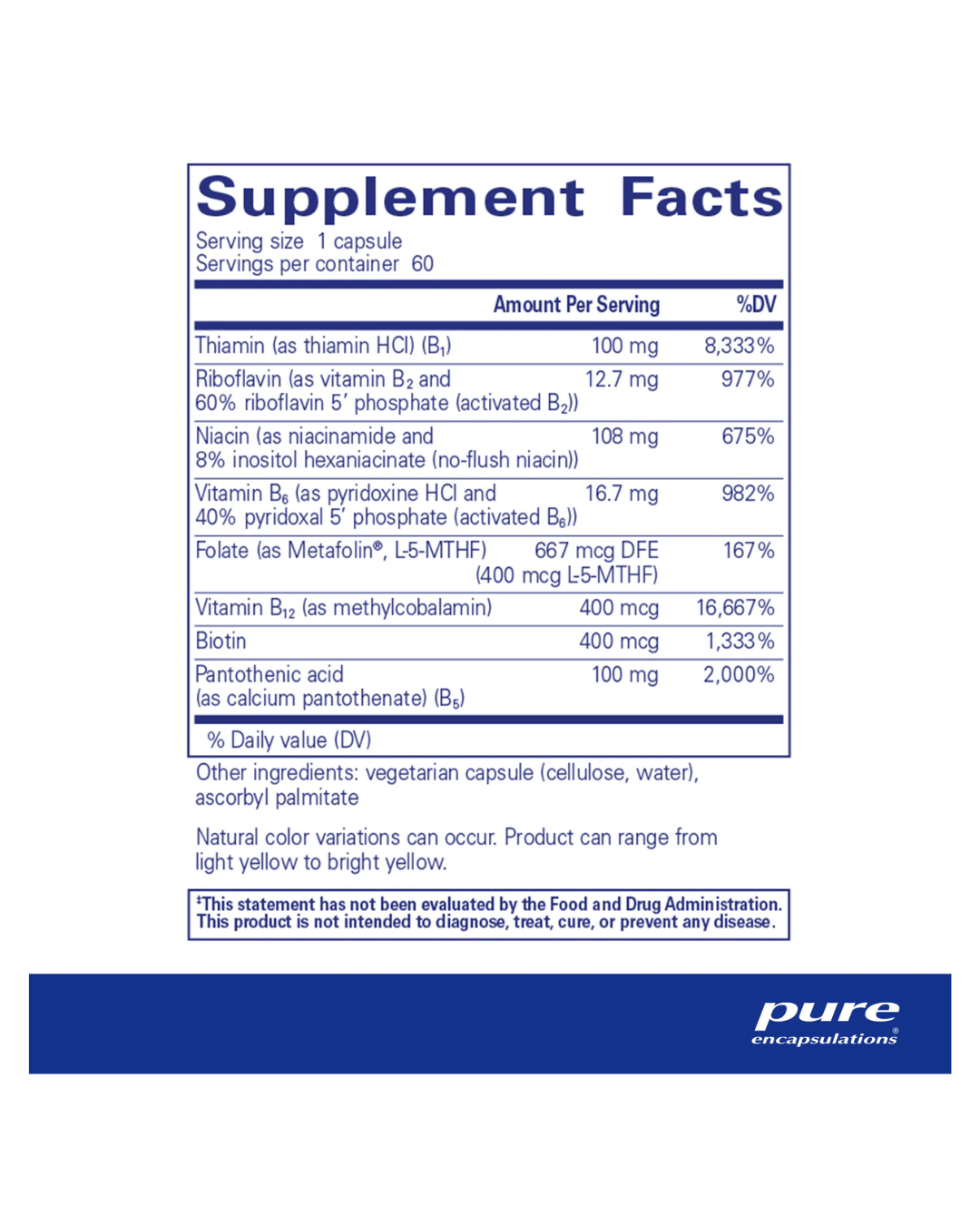 B-Complex Plus — 60 Capsules Have A Nice Day