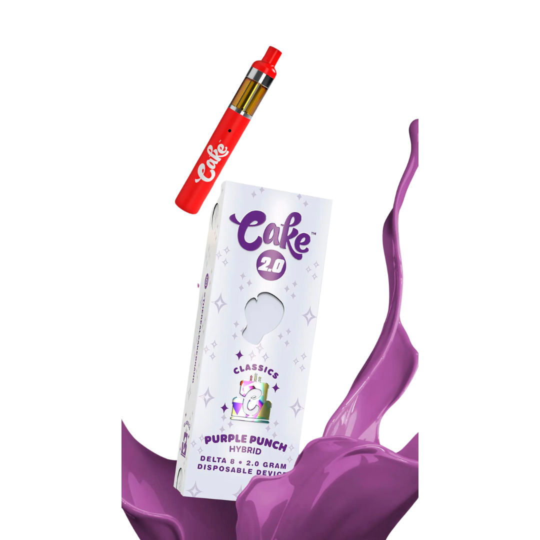 Cake - Delta 8 Disposable - 2G Vape Cake Purple Punch  