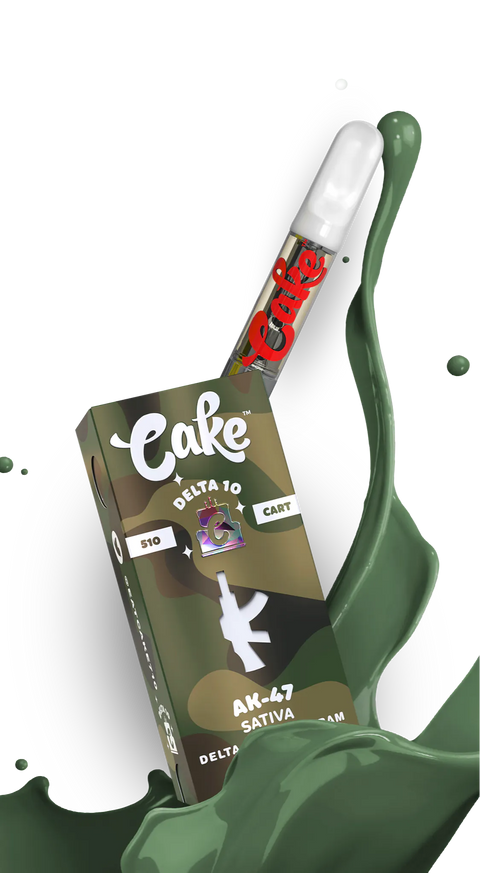 Cake - Delta 10 510 Cartridge - 1G Vape Cake AK-47  