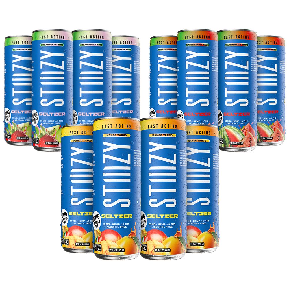 STIIIZY D9 Hemp Seltzer | 12oz | 20mg | 24ct Case