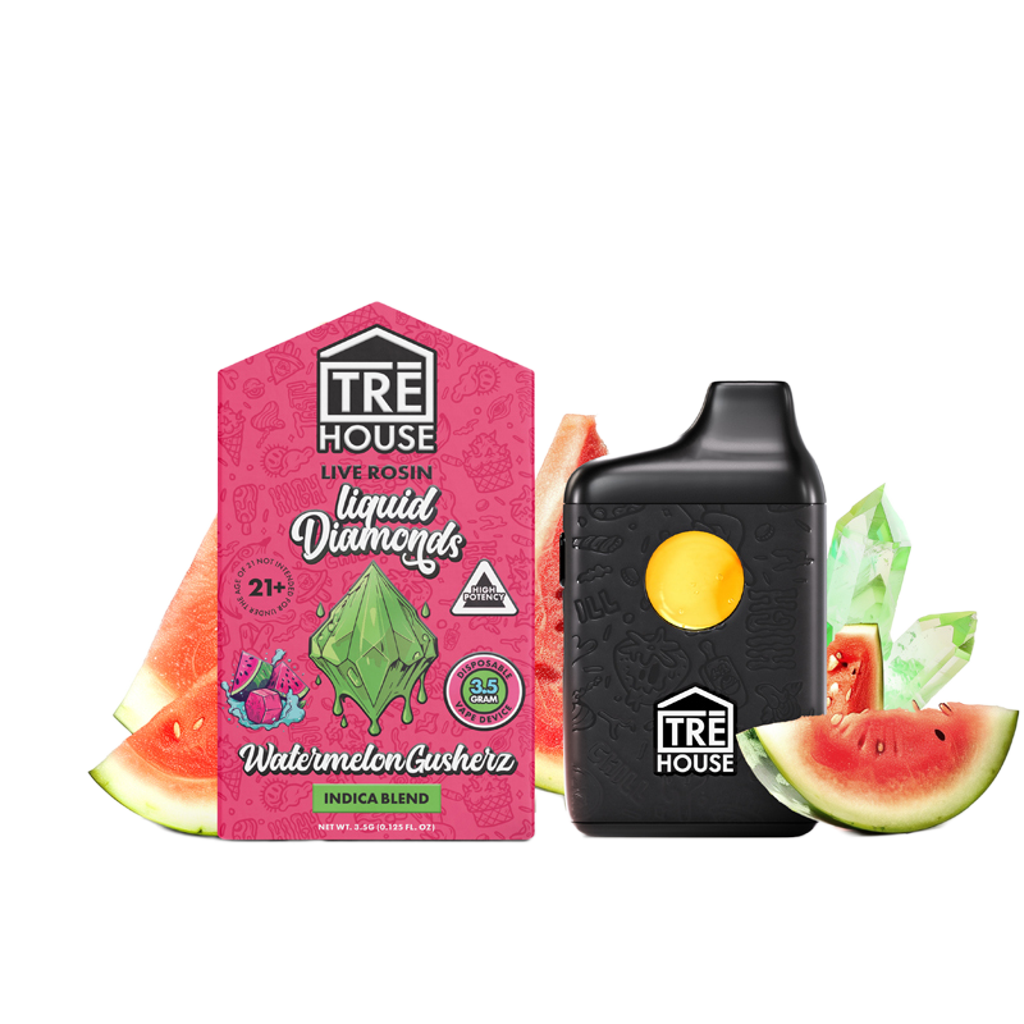 Tre house 3.5 Gram Disposable Vape Pens Vape Tre House Watermelon Gusherz  