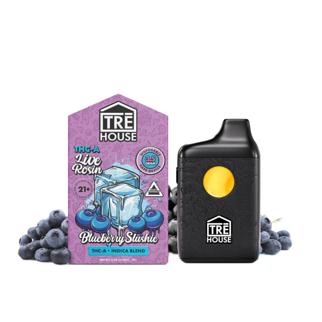 Tre house 3.5 Gram Disposable Vape Pens Vape Tre House Blueberry Slushie  