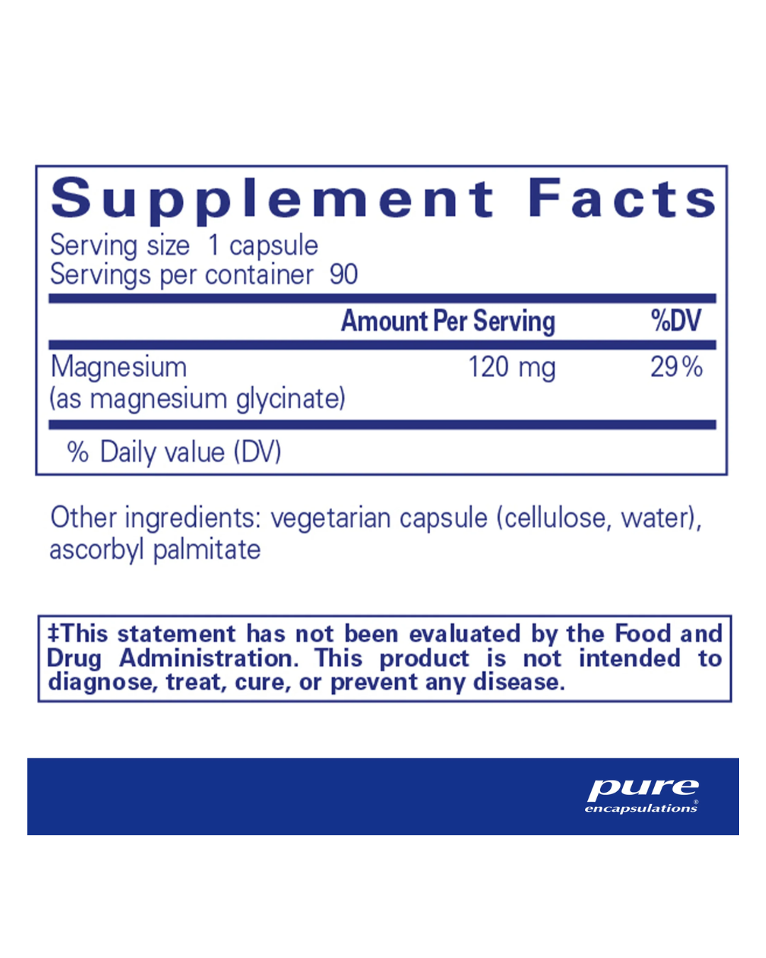 Magnesium (Glycinate) — 90 Capsules Have A Nice Day