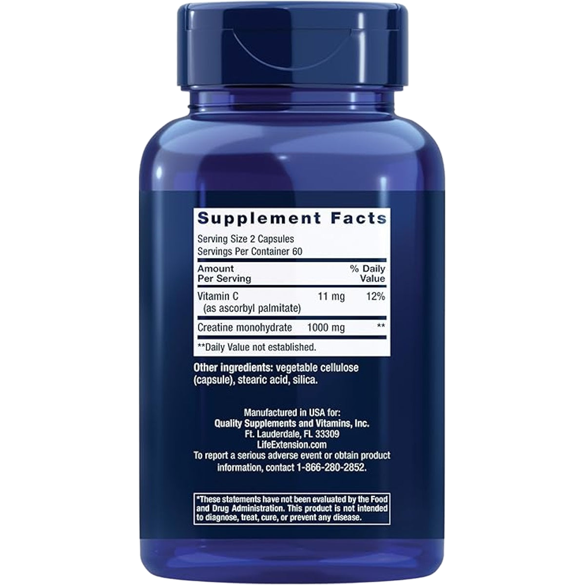 Life Extension Creatine Capsules — 120 Count Have A Nice Day