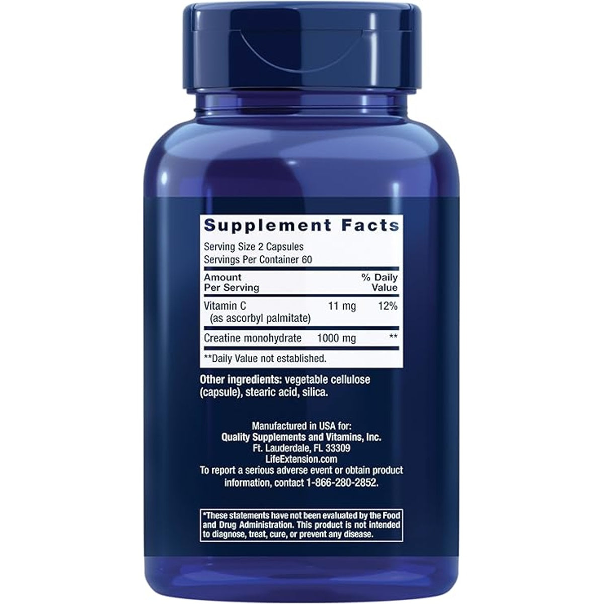 Life Extension Creatine Capsules — 120 Count Have A Nice Day