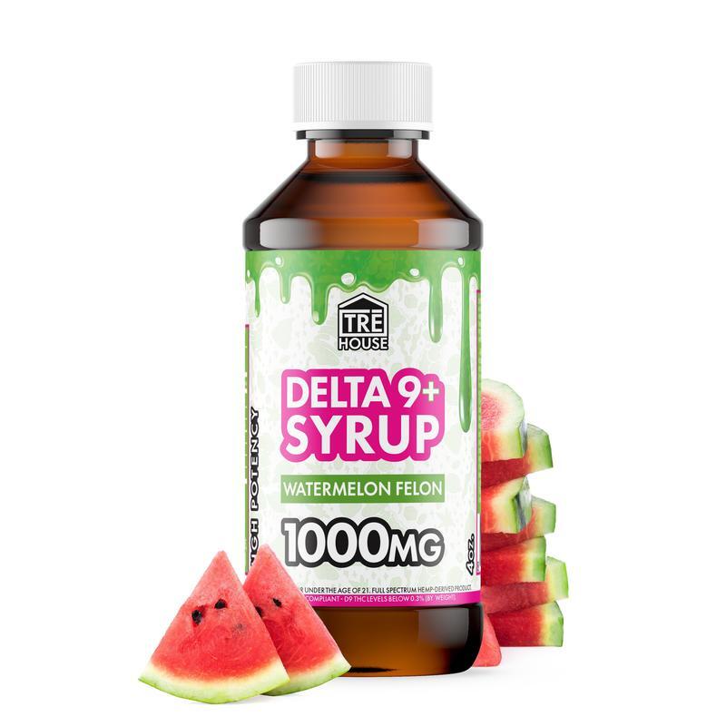 Tre House Delta 9 Syrup 1000mg Edibles Tre House Watermelon Felon  