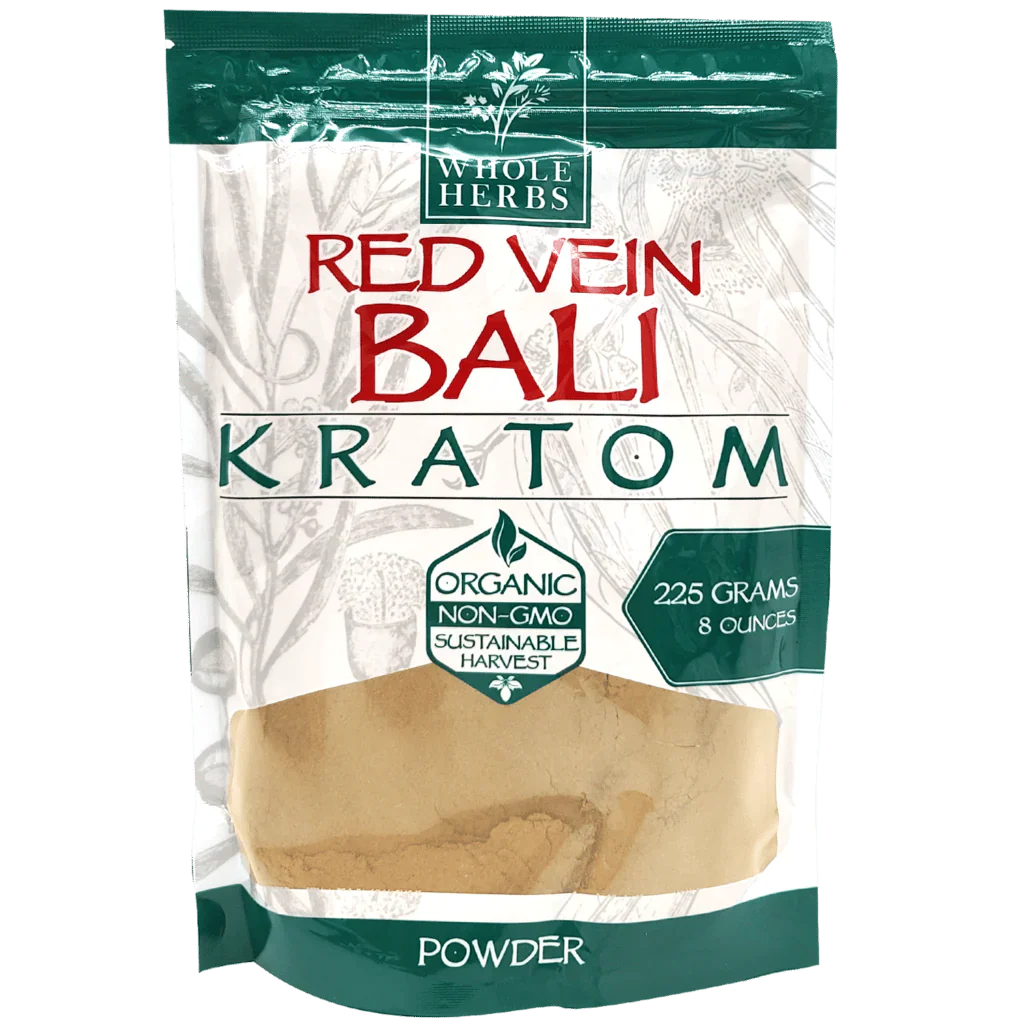Whole Herbs Powder Kratom Whole Herbs Red Vein Bali 3.5 Ounces 