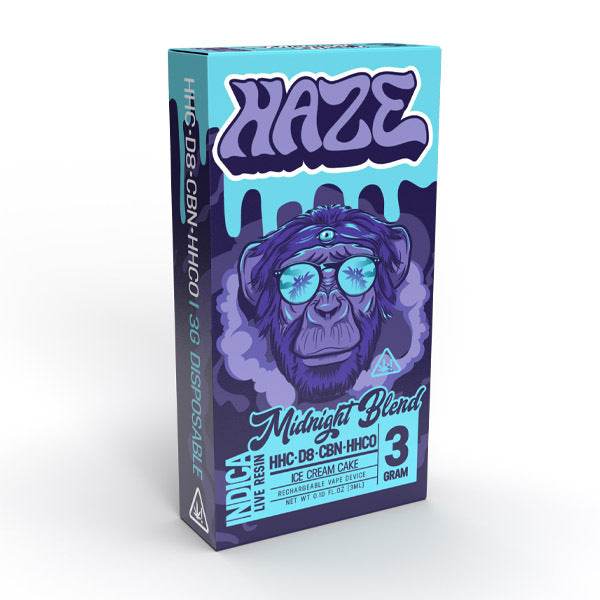 Haze Disposable Vape 3G Vape Haze Midnight (Indica)  