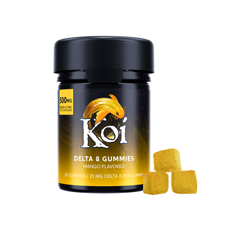 Koi Delta 8 Gummies Edibles Koi CBD Mango 20 Gummies