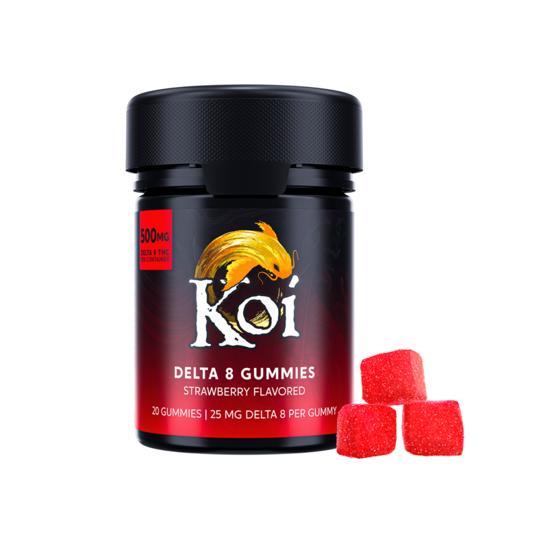 Koi Delta 8 Gummies Edibles Koi CBD Strawberry 20 Gummies