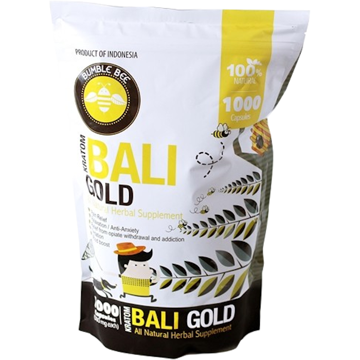 Bumble Bee Kratom Capsules Kratom Bumble Bee Bali Gold 1000 Count 