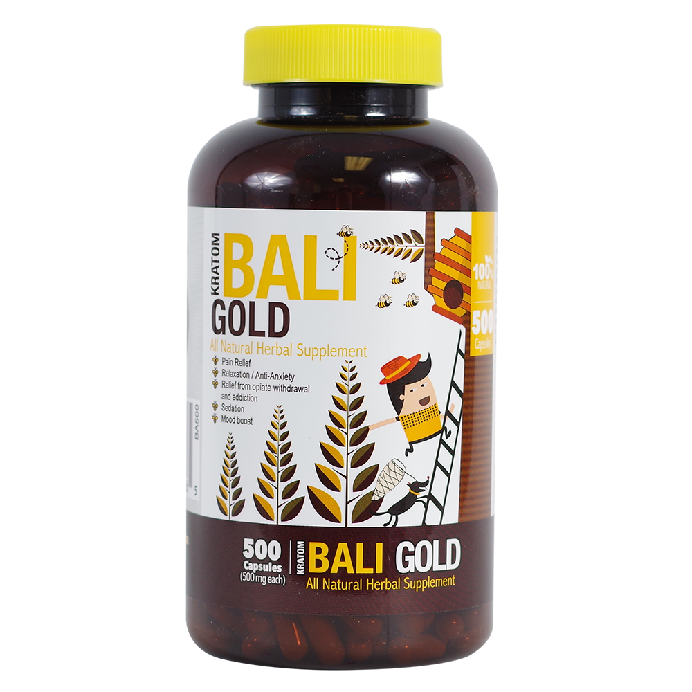Bumble Bee Kratom Capsules Kratom Bumble Bee Bali Gold 500 Count 