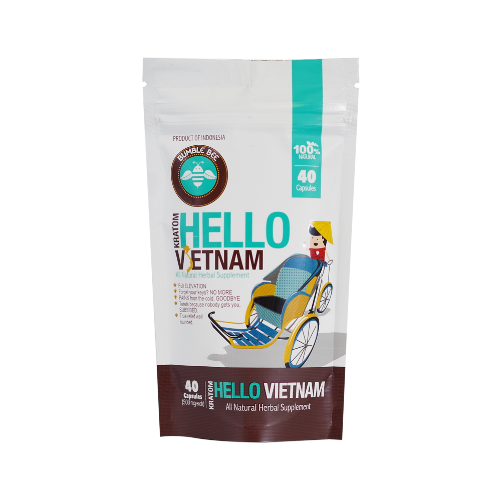 Bumble Bee Kratom Capsules Kratom Bumble Bee Hello Vietnam 40 Count 