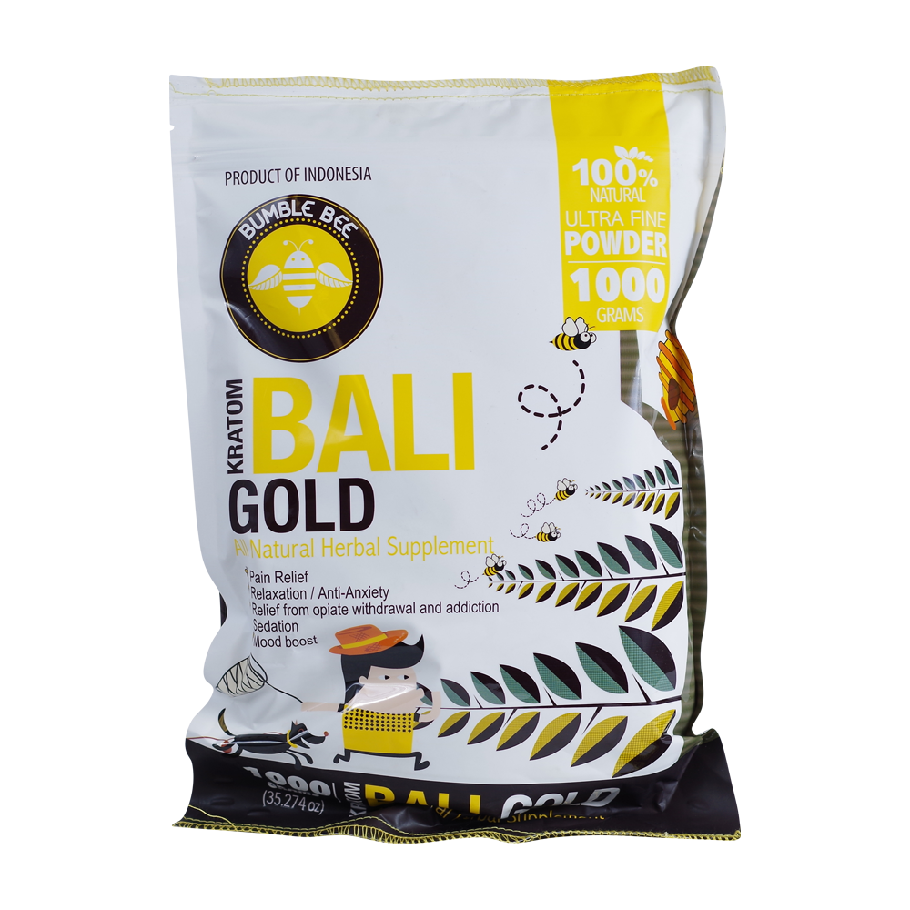Bumble Bee Kratom Powder Kratom Bumble Bee Bali Gold 1000 Grams 