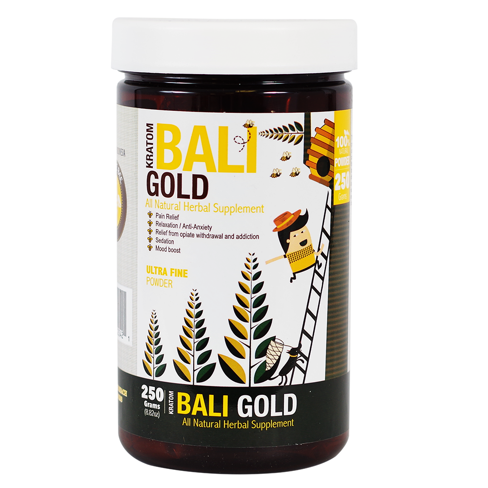 Bumble Bee Kratom Powder Kratom Bumble Bee Bali Gold 250 Grams 