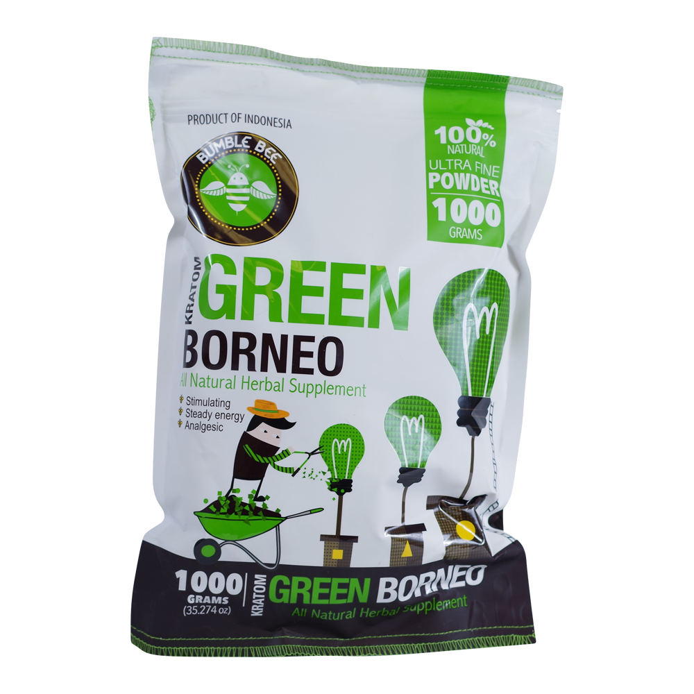 Bumble Bee Kratom Powder Kratom Bumble Bee Green Borneo 1000 Grams 