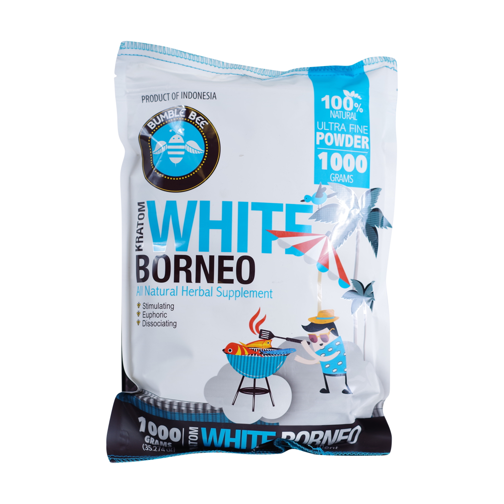 Bumble Bee Kratom Powder Kratom Bumble Bee White Borneo 1000 Grams 