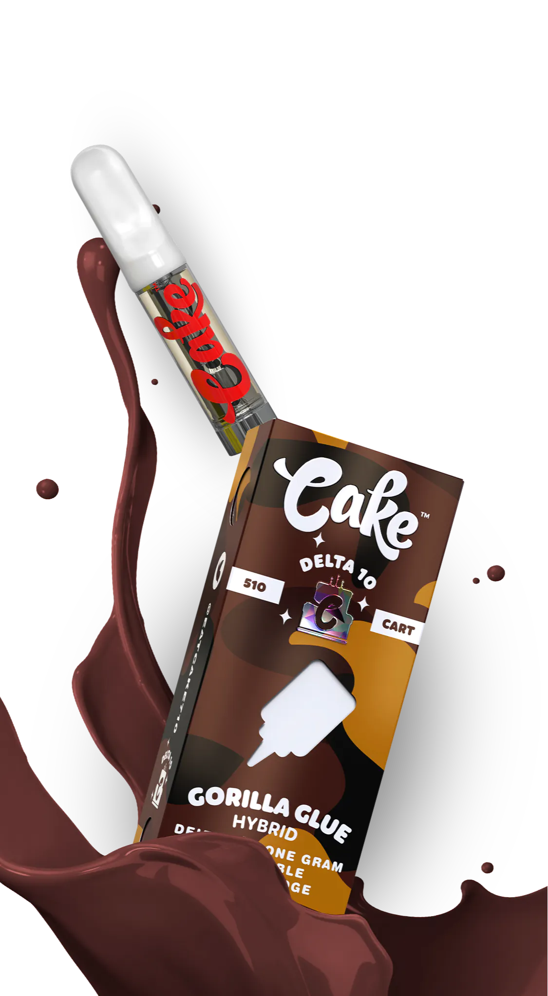 Cake - Delta 10 510 Cartridge - 1G Vape Cake Gorilla Glue  