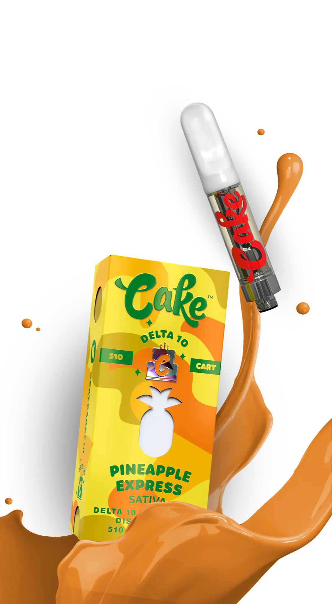 Cake - Delta 10 510 Cartridge - 1G Vape Cake
