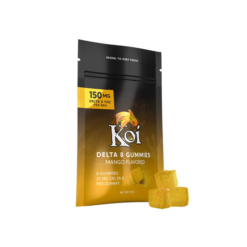 Koi Delta 8 Gummies - 6 Count Edibles Koi CBD Mango  