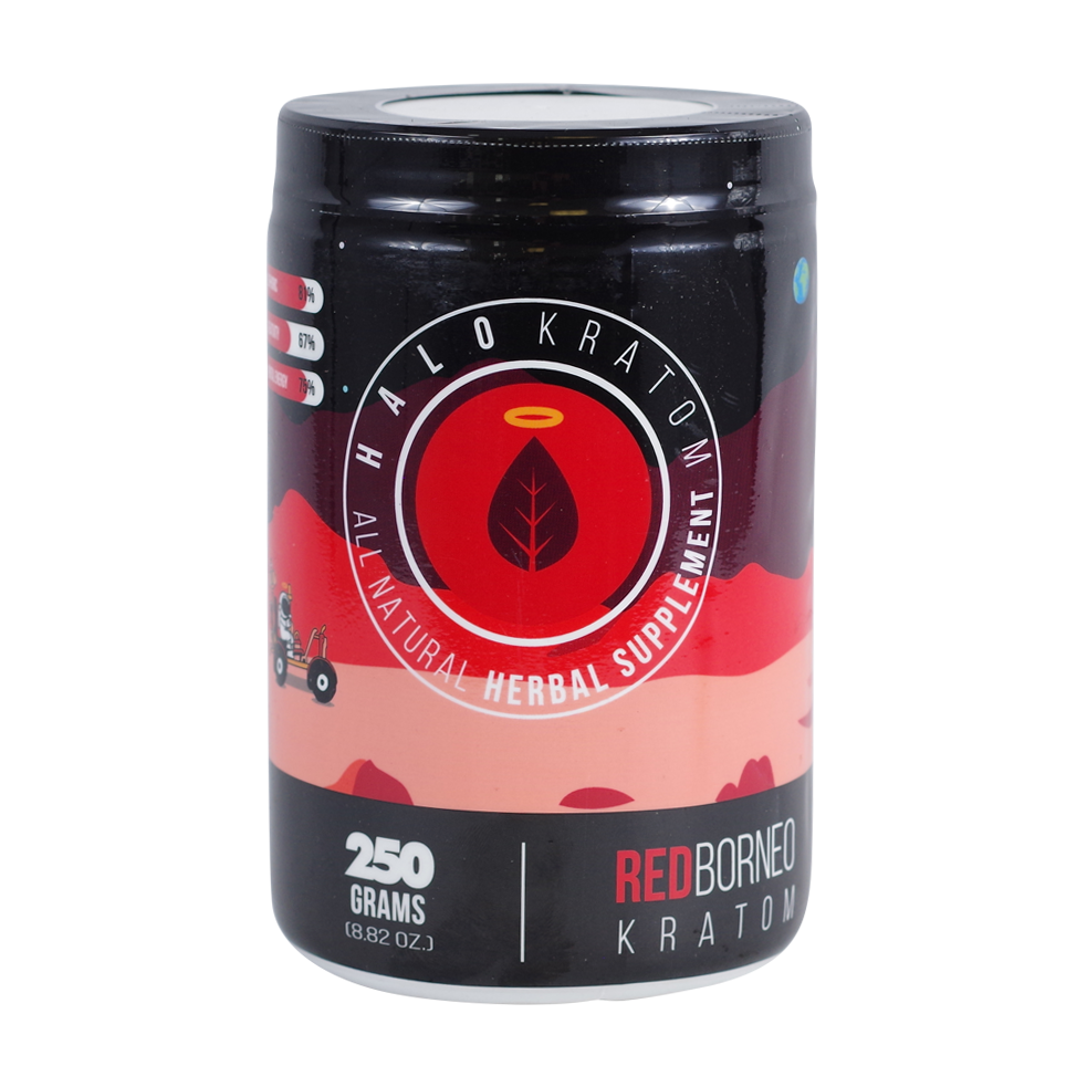 Halo Kratom Powder Kratom Halo Kratom Red Borneo 250 Grams 