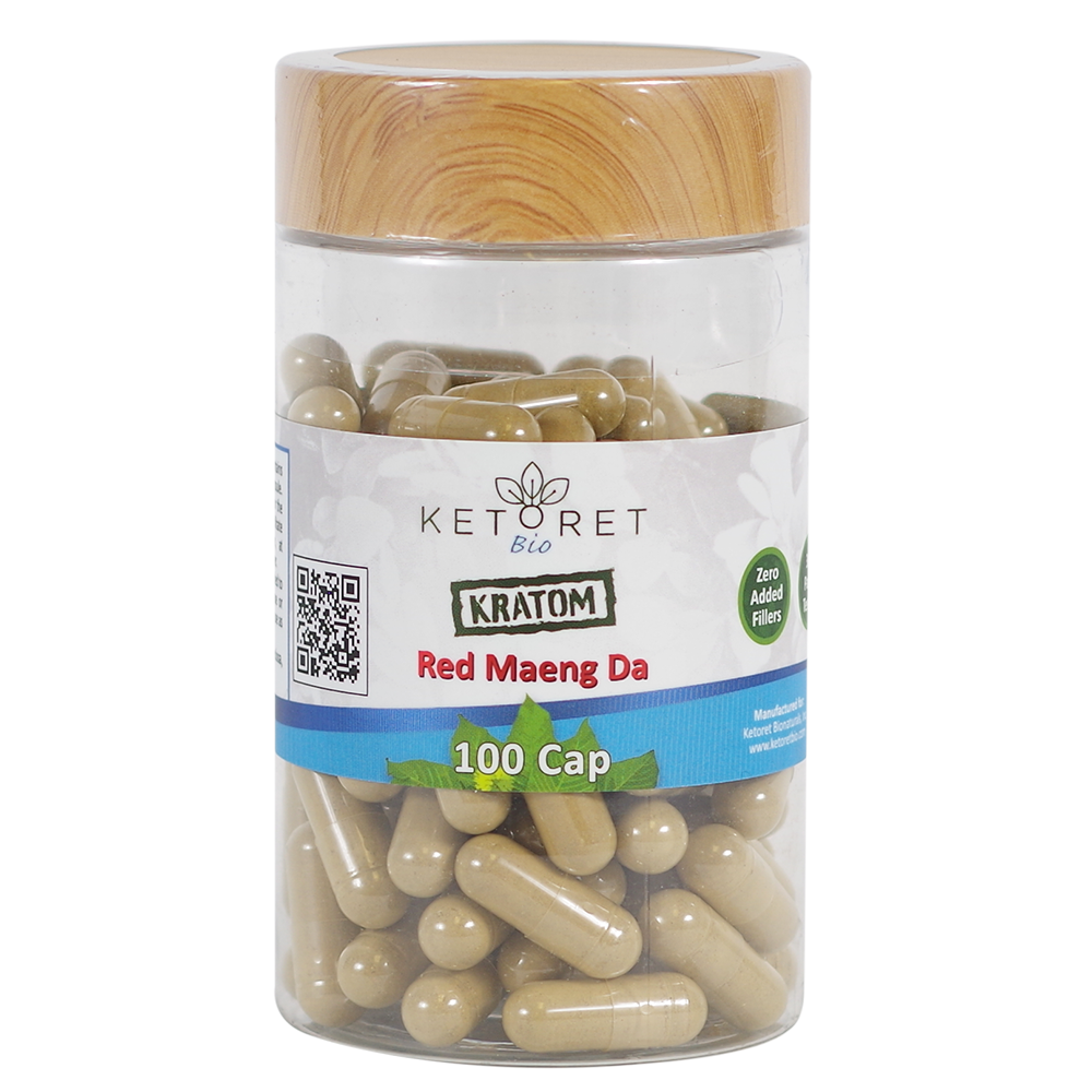 Ketoret Bio Kratom Capsules Kratom Ketoret Bio Red Maeng Da 100 Count 