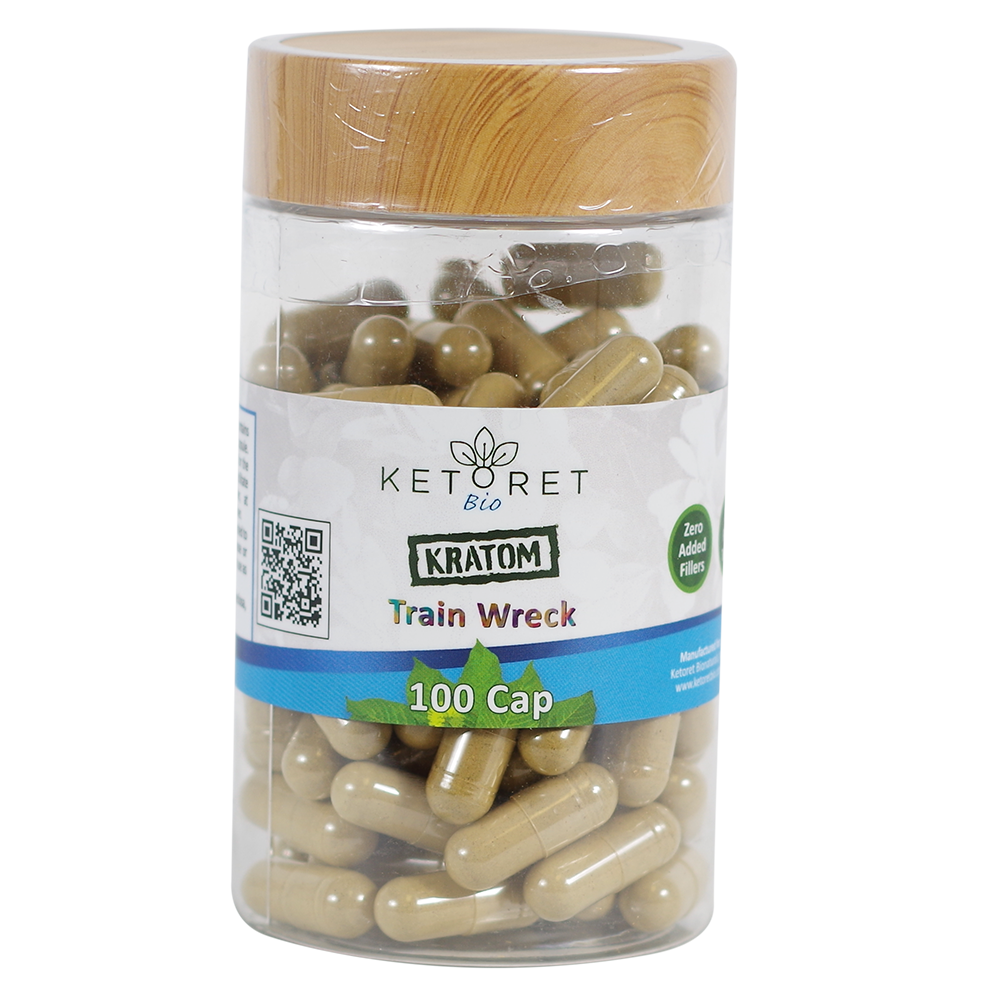 Ketoret Bio Kratom Capsules Kratom Ketoret Bio Trainwreck 100 Count 