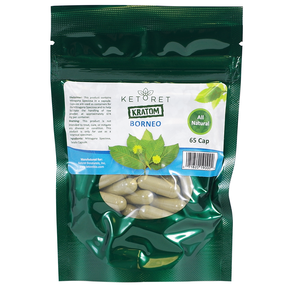 Ketoret Bio Kratom Capsules Kratom Ketoret Bio Borneo 65 Count 
