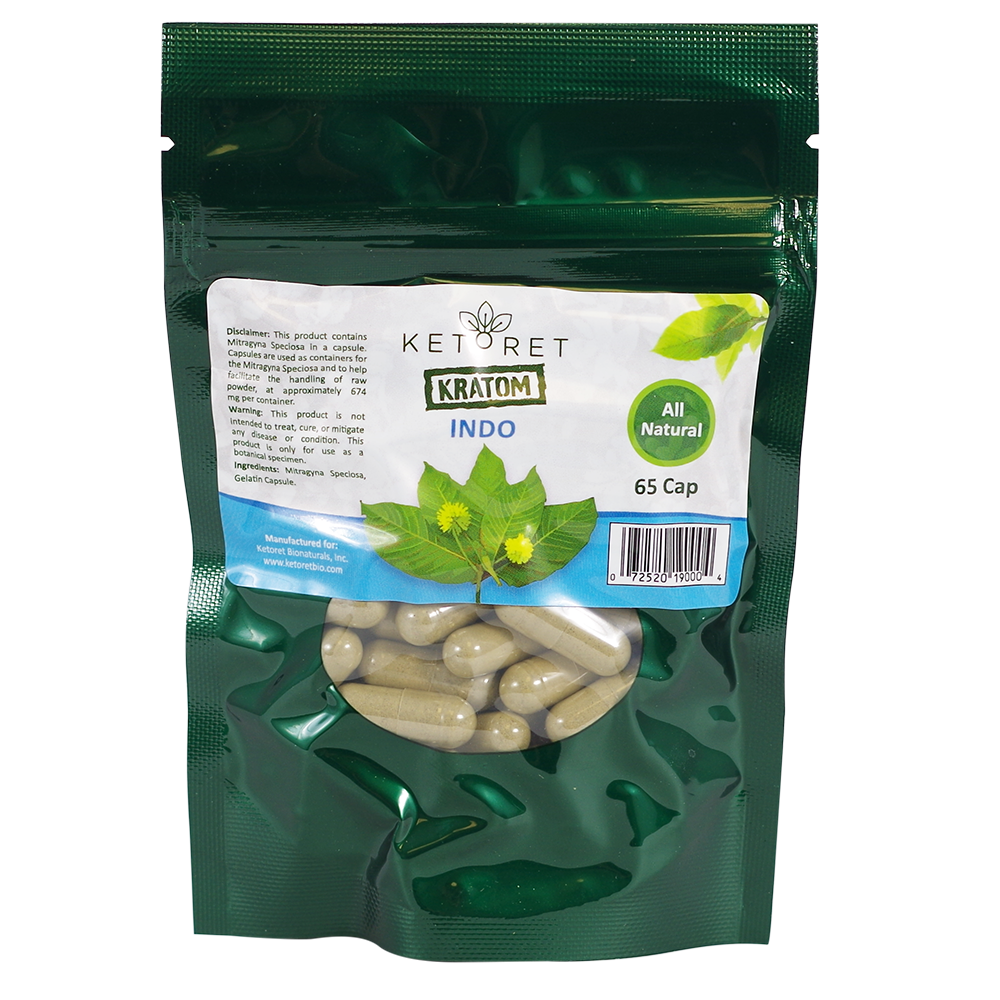 Ketoret Bio Kratom Capsules Kratom Ketoret Bio Indo 65 Count 