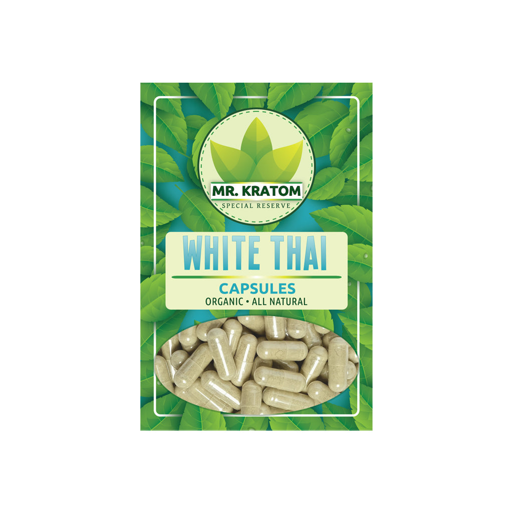 Mr. Kratom Capsules Kratom Mr. Kratom White Thai 65 Count 