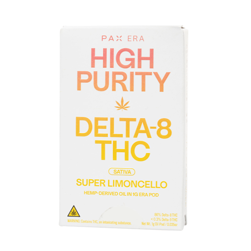 Pax Era High Purity Delta 8 Pods Vape Pax Super Limoncello  