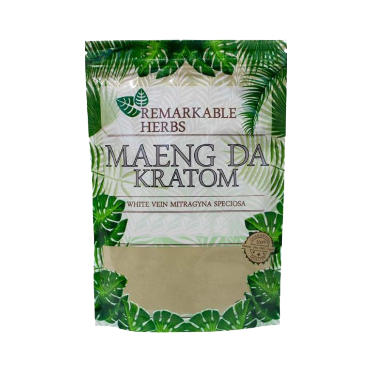 Remarkable Herbs Powder Kratom Remarkable Herbs White Vein Maeng Da 1 Ounce 