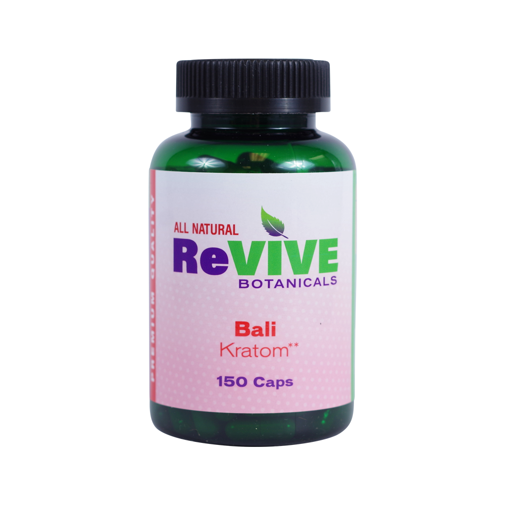 Revive Botanicals Kratom Capsules Kratom Revive Kratom Bali 150 Count 