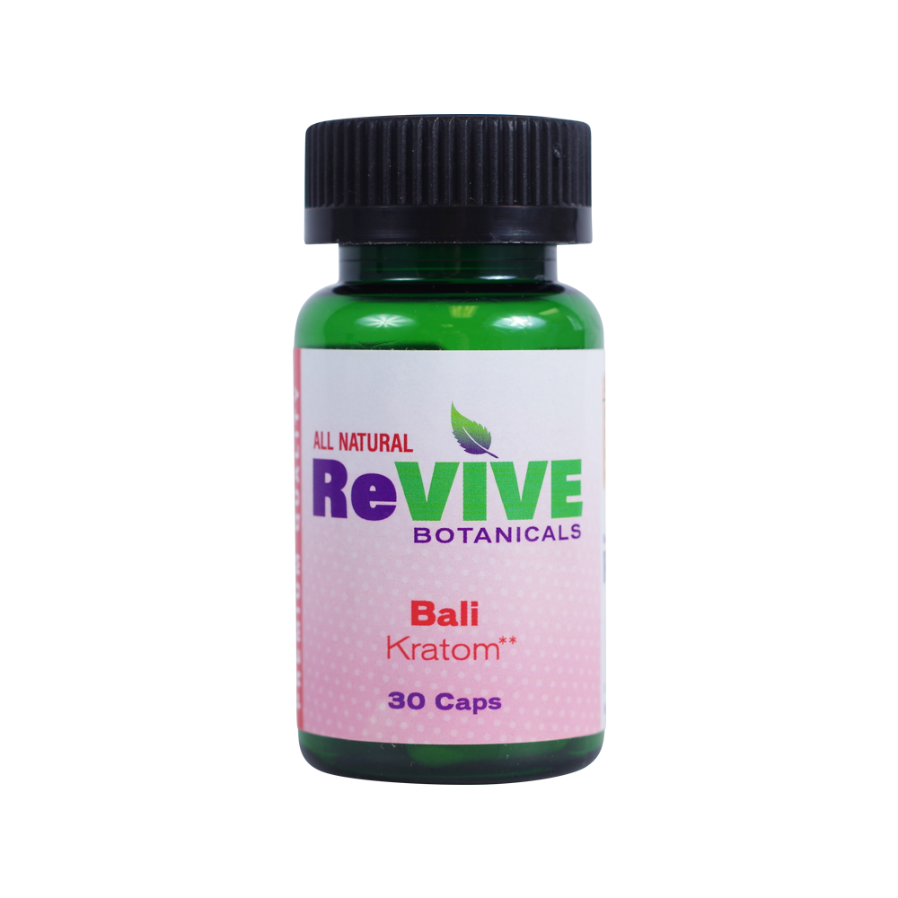 Revive Botanicals Kratom Capsules Kratom Revive Kratom Bali 30 Count 