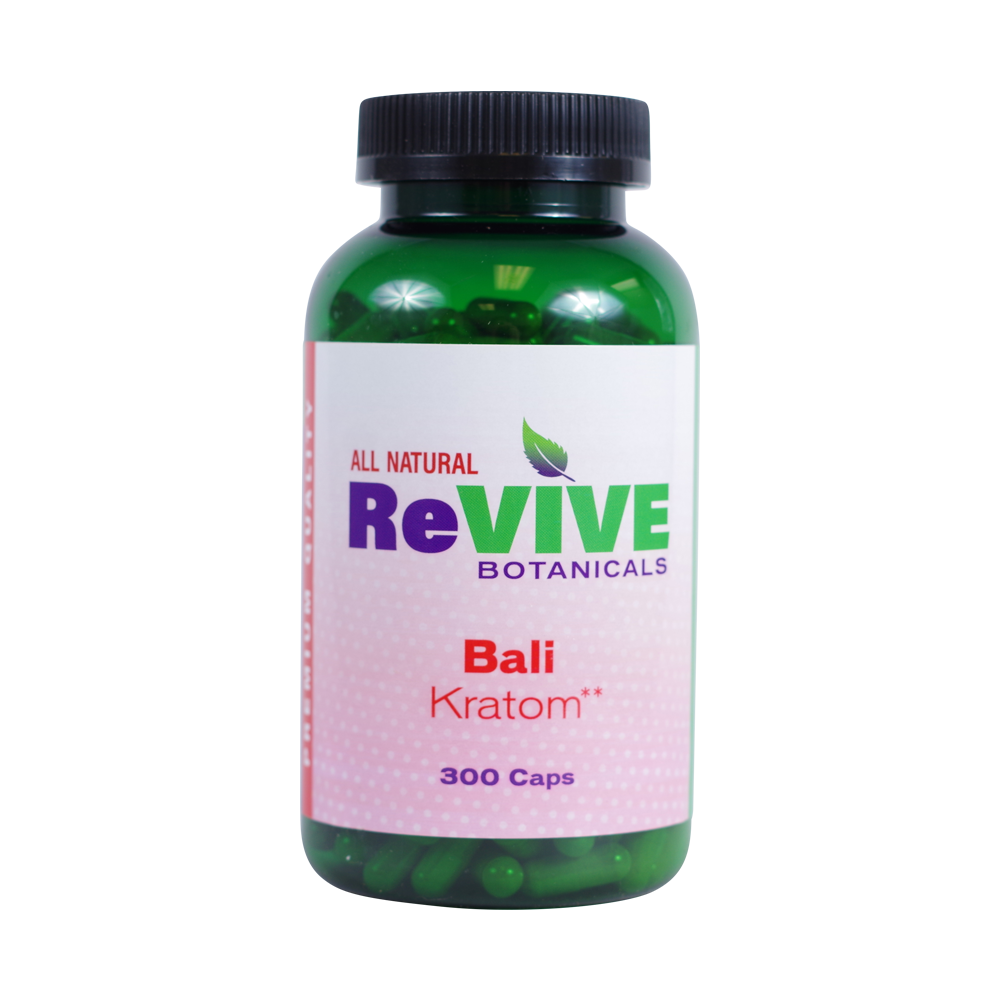 Revive Botanicals Kratom Capsules Kratom Revive Kratom Bali 300 Count 
