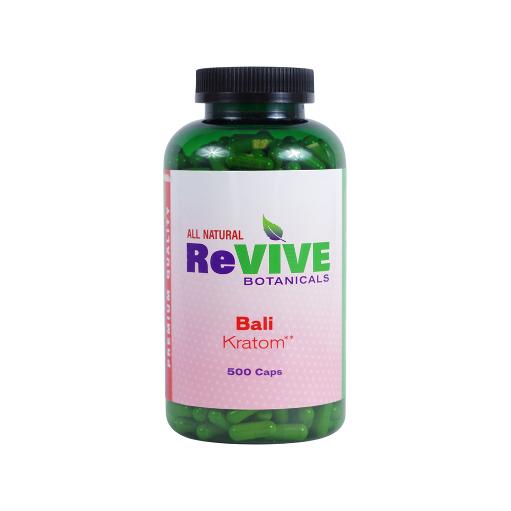 Revive Botanicals Kratom Capsules Kratom Revive Kratom Bali 500 Count 