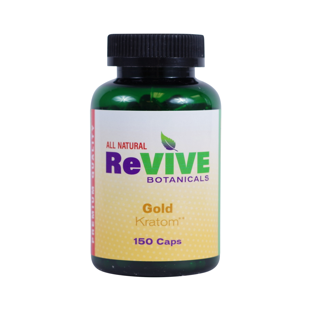 Revive Botanicals Kratom Capsules Kratom Revive Kratom Gold 150 Count 