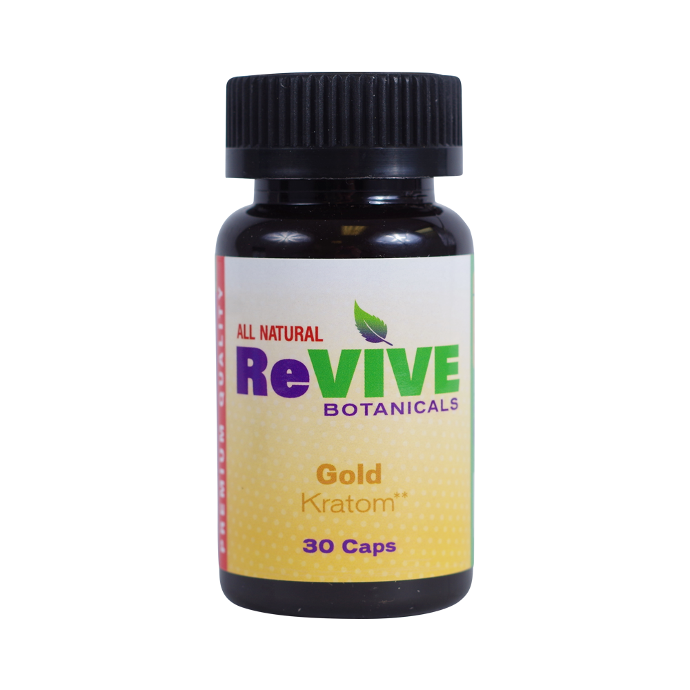 Revive Botanicals Kratom Capsules Kratom Revive Kratom Gold 30 Count 