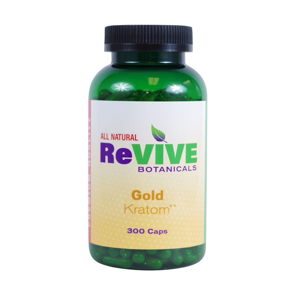 Revive Botanicals Kratom Capsules Kratom Revive Kratom Gold 300 Count 