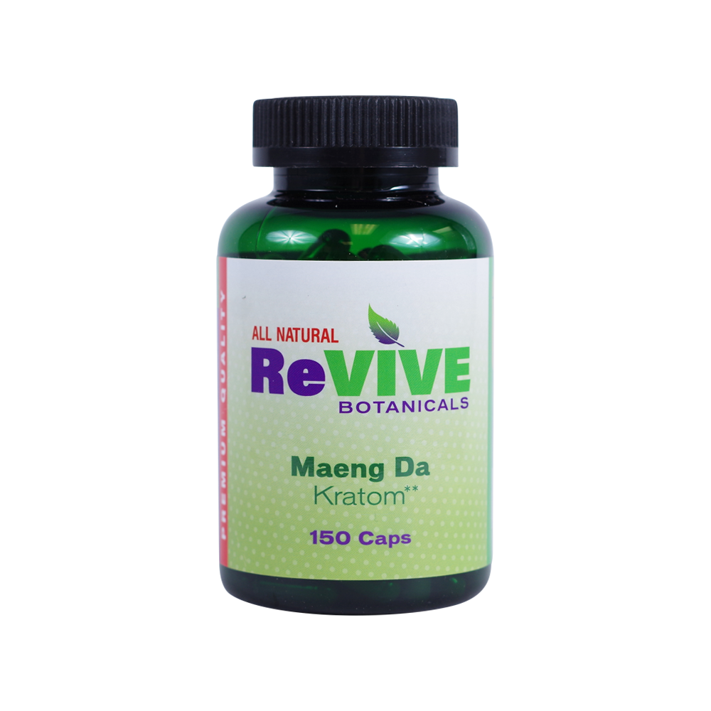 Revive Botanicals Kratom Capsules Kratom Revive Kratom Maeng Da 150 Count 