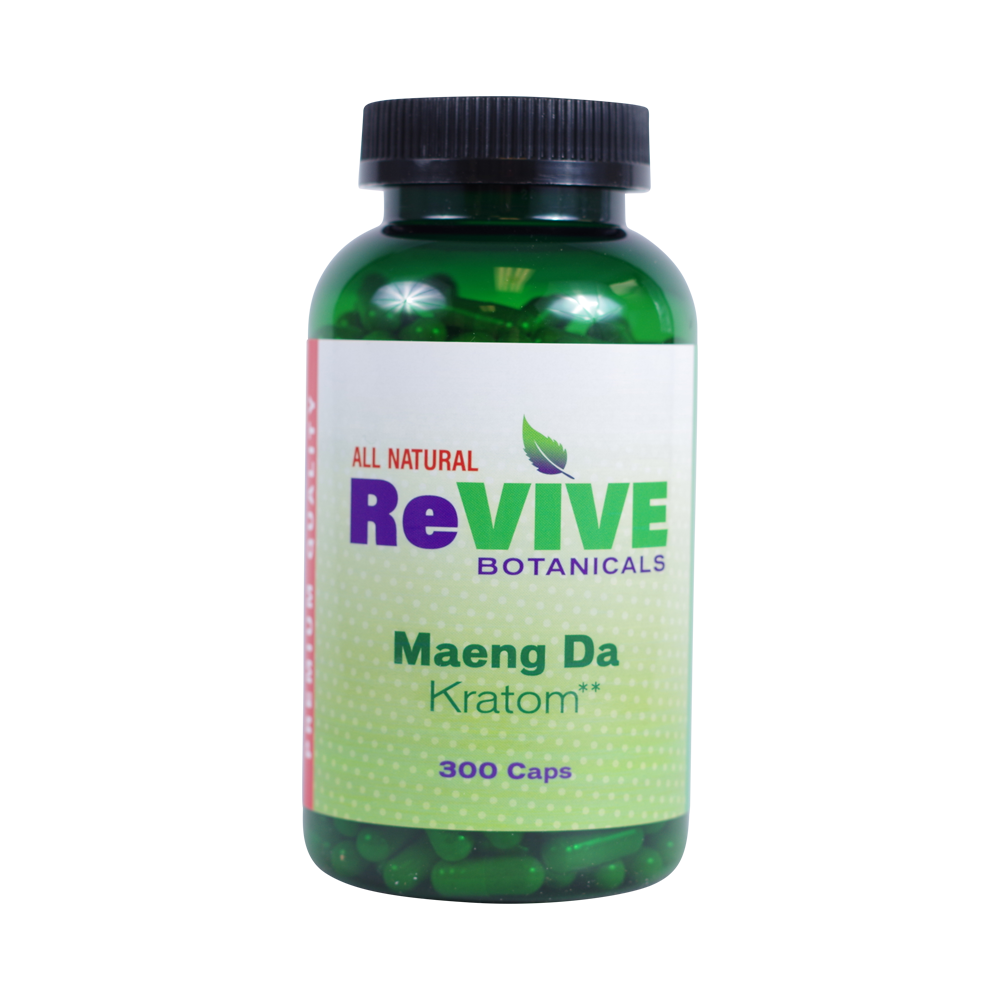 Revive Botanicals Kratom Capsules Kratom Revive Kratom Maeng Da 300 Count 