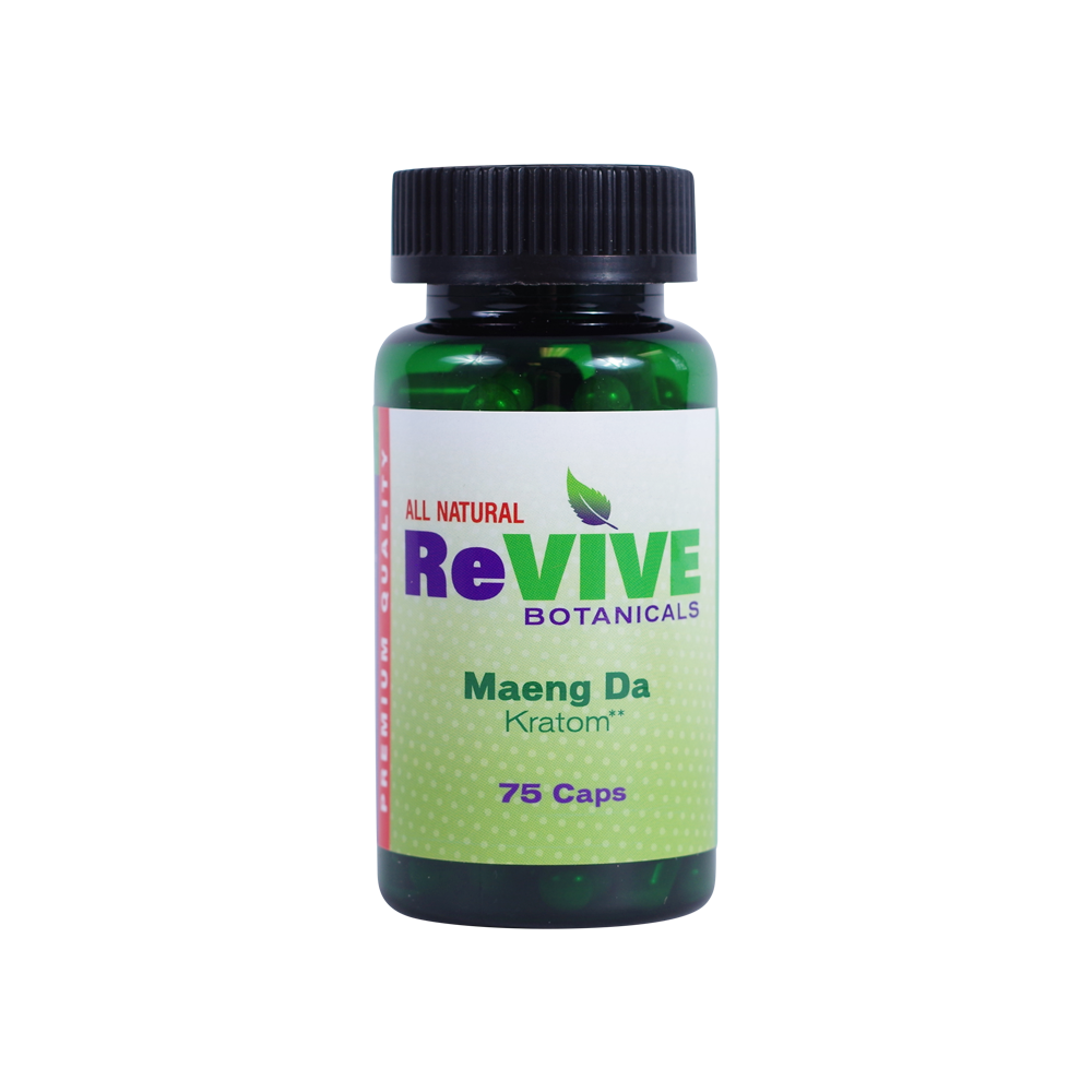 Revive Botanicals Kratom Capsules Kratom Revive Kratom Maeng Da 75 Count 