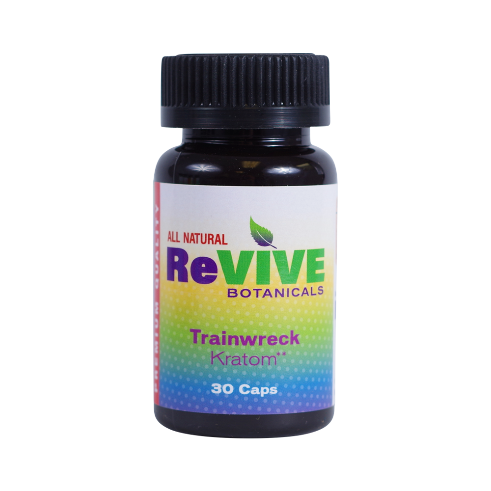 Revive Botanicals Kratom Capsules Kratom Revive Kratom Trainwreck 30 Count 