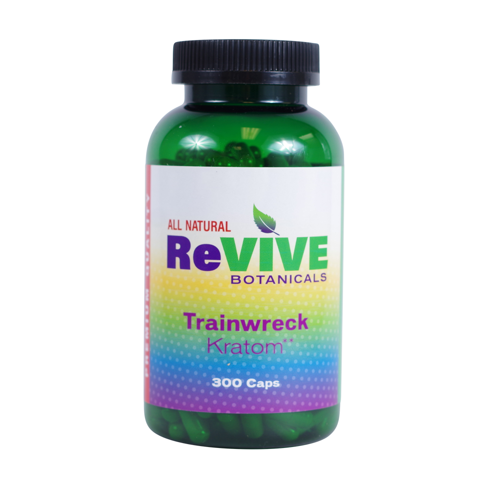 Revive Botanicals Kratom Capsules Kratom Revive Kratom Trainwreck 300 Count 